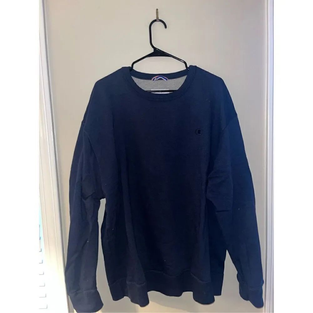 Champion Crewneck Sweatshirt Navy 2XL